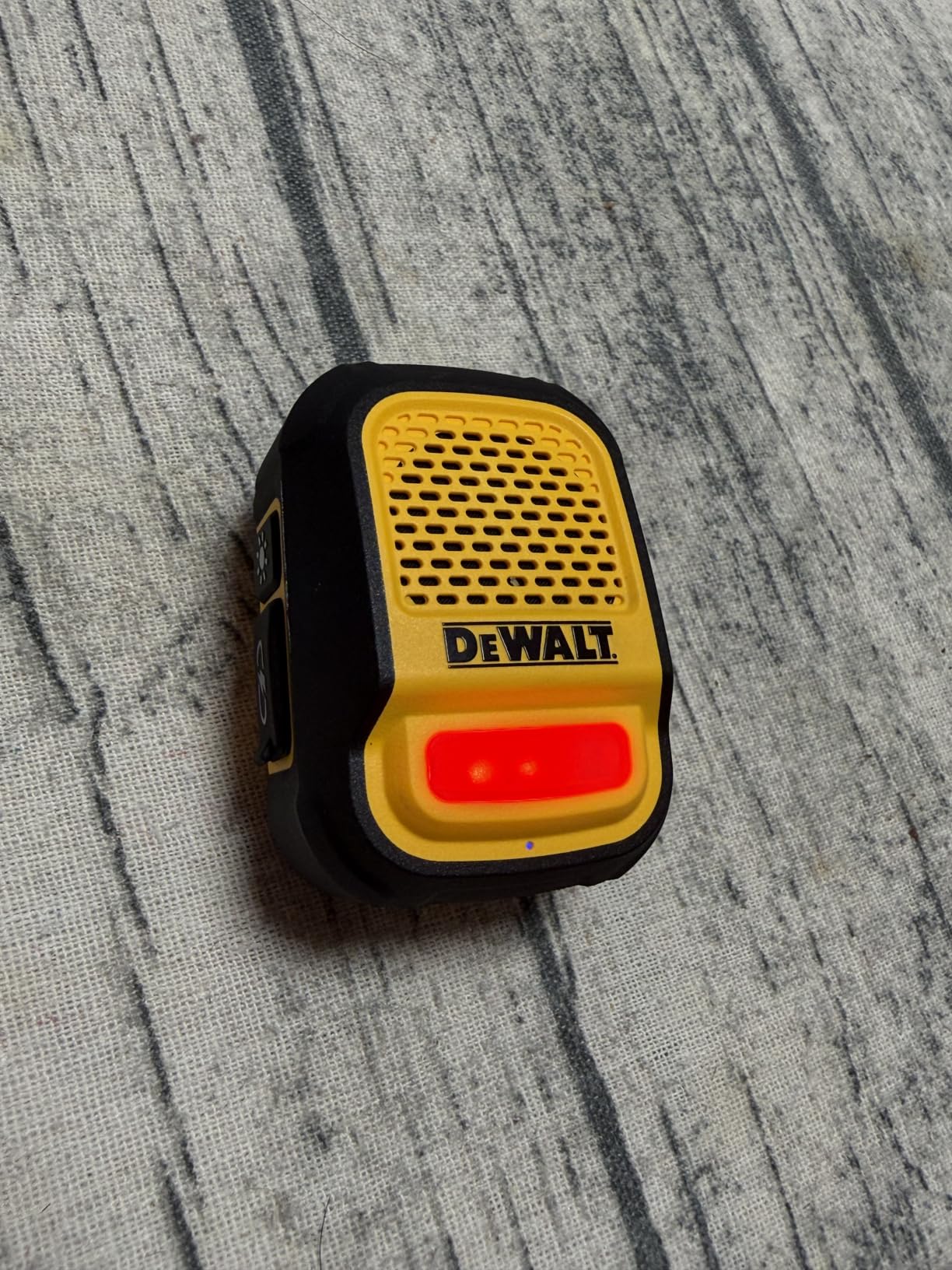 DEWALT Wearable Bluetooth Speaker, Clip-On Wireless Jobsite Pro, (Yellow) | Water-Resistant Portable Speaker (Non-Magnetic), Built-in Mic for Hands-Free Music/Calls, Bluetooth Speaker customer photo 2