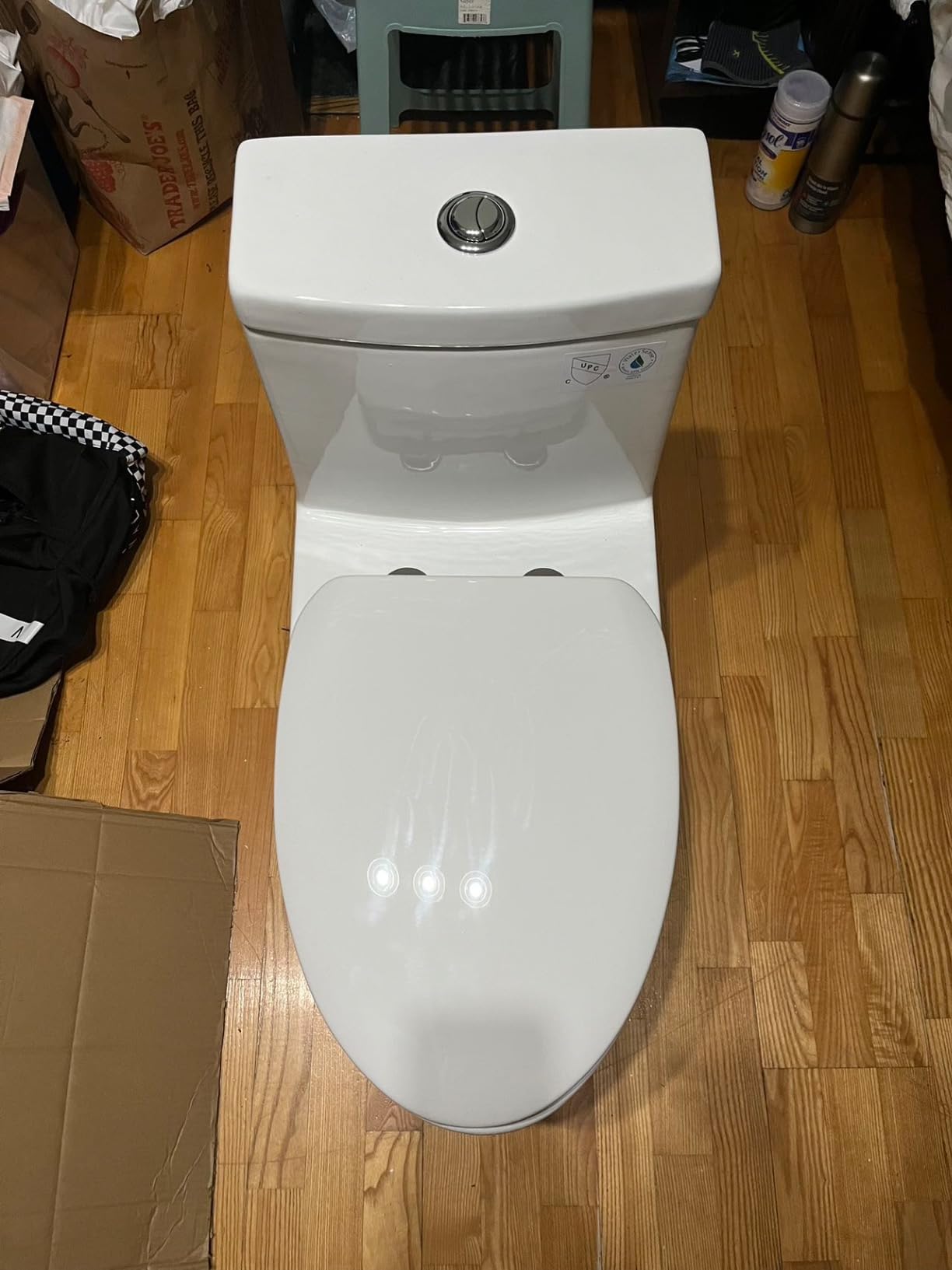 HOROW HR-ST076WD One Piece Toilet, Dual Flush, Compact Skirted Design customer photo 1