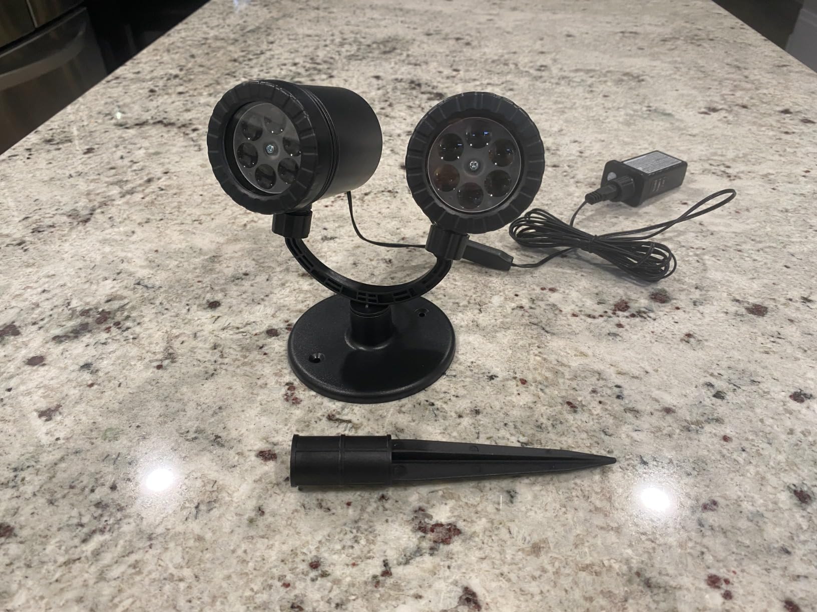 Toodour Halloween Projector Lights Outdoor, Double Head Dynamic Halloween Lights Projector with Timer, Waterproof Devil Face Indoor Outdoor Decorations Light for Home Window Wall Decor customer photo 2