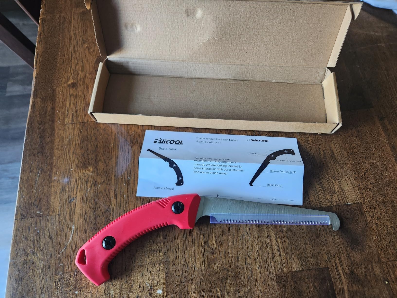 RUITOOL Meat Saw for Butchering, Bone Saw for Hunting&Camping, 12 TPI Blade customer photo 2