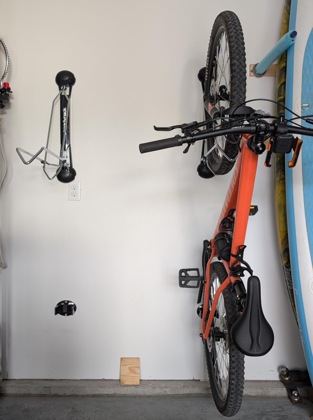 Steadyrack Swivel Bike Wall Mount, Vertical Mountain Bike Rack, Garage customer photo 1