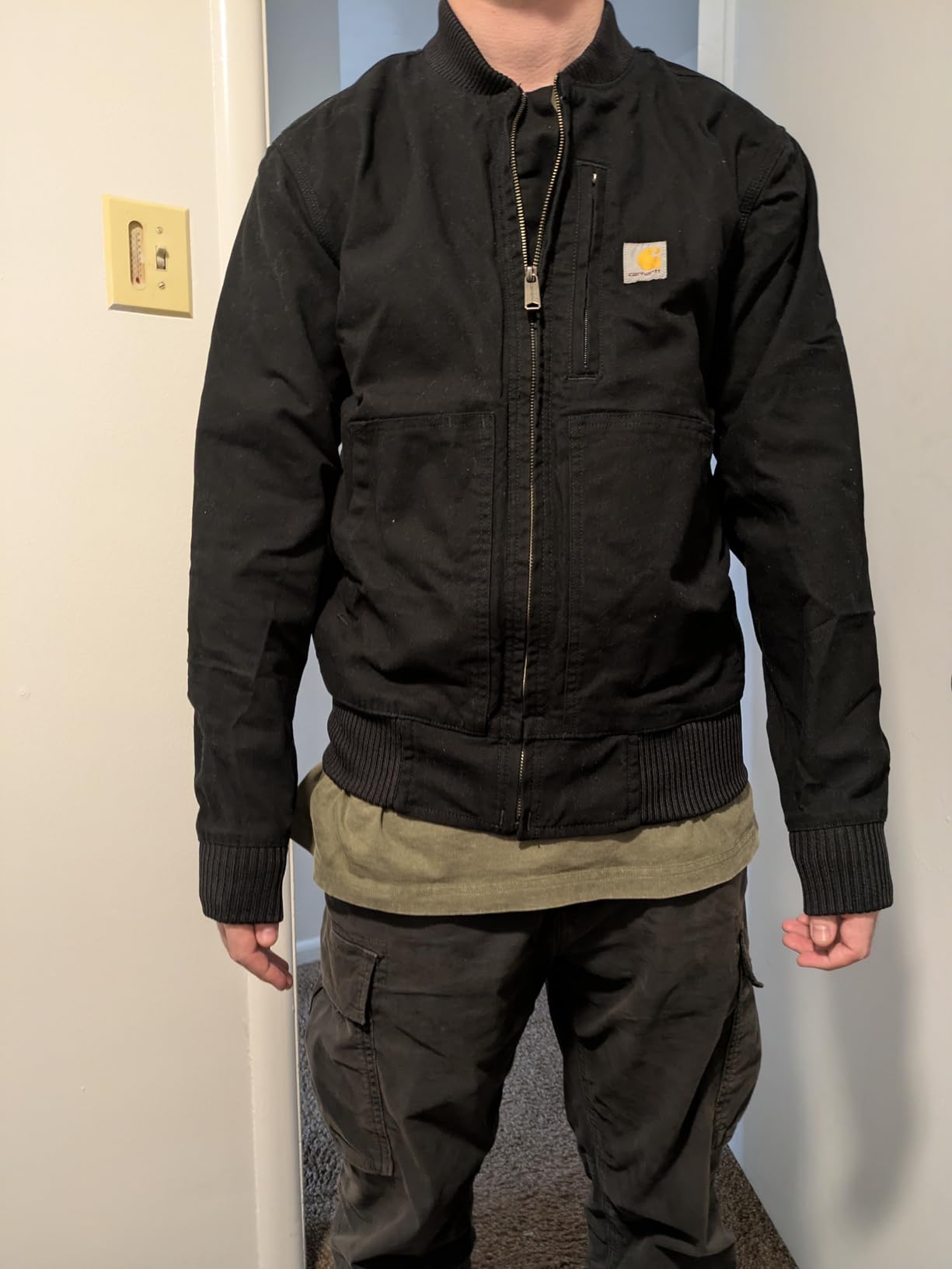 Carhartt Men's Rugged Flex Duck Relaxed Fit Bomber Jacket customer photo 2