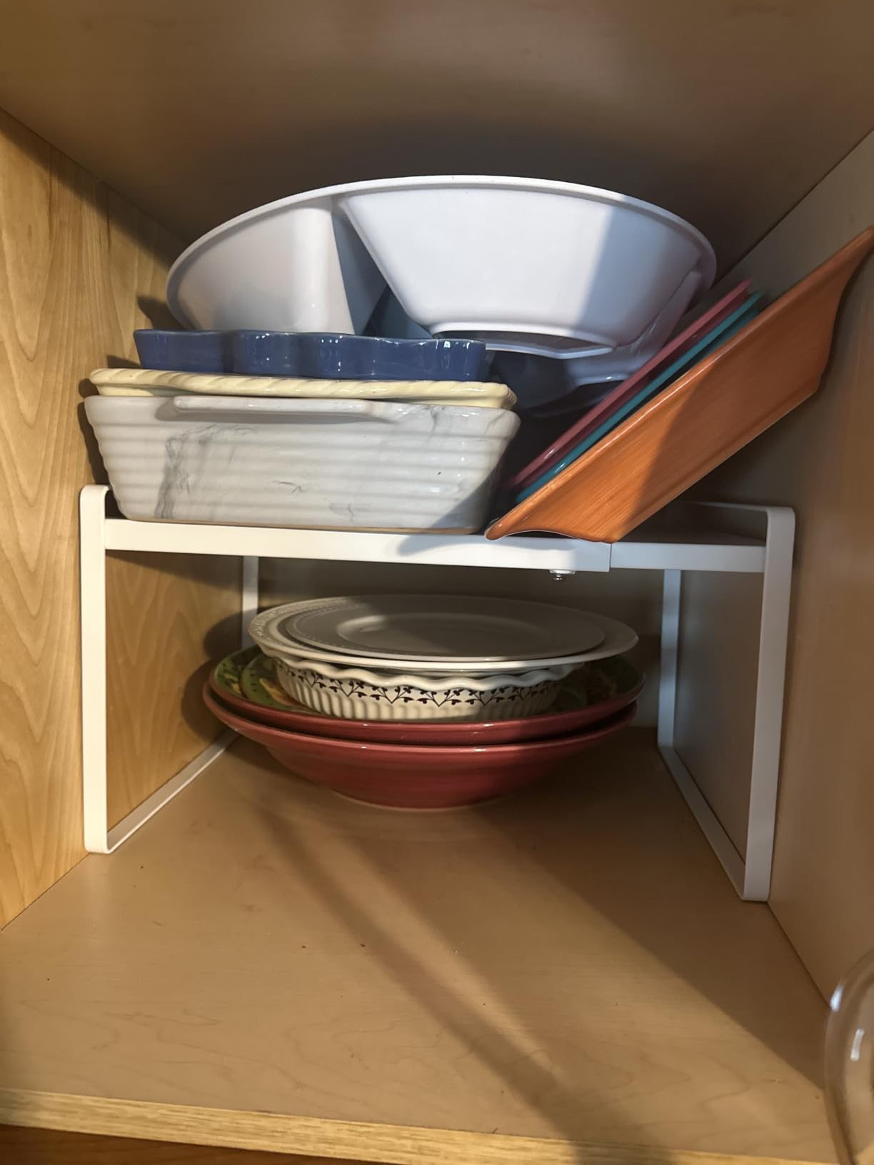 Nxconsu Expandable Shelf for Cabinets, Cabinet Shelf Riser, 12