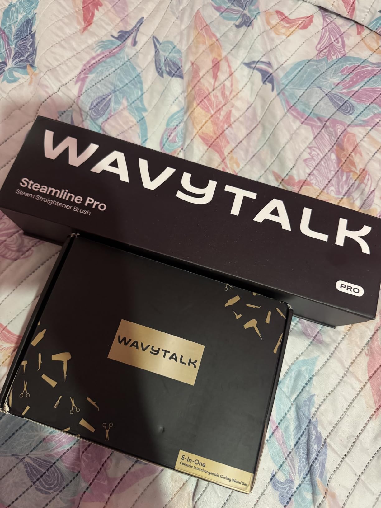 Wavytalk 5 in 1 Curling Iron with Thermal Brush, Flat Iron, Versatile Styling | Interchangeable Curling Iron Set (0.5