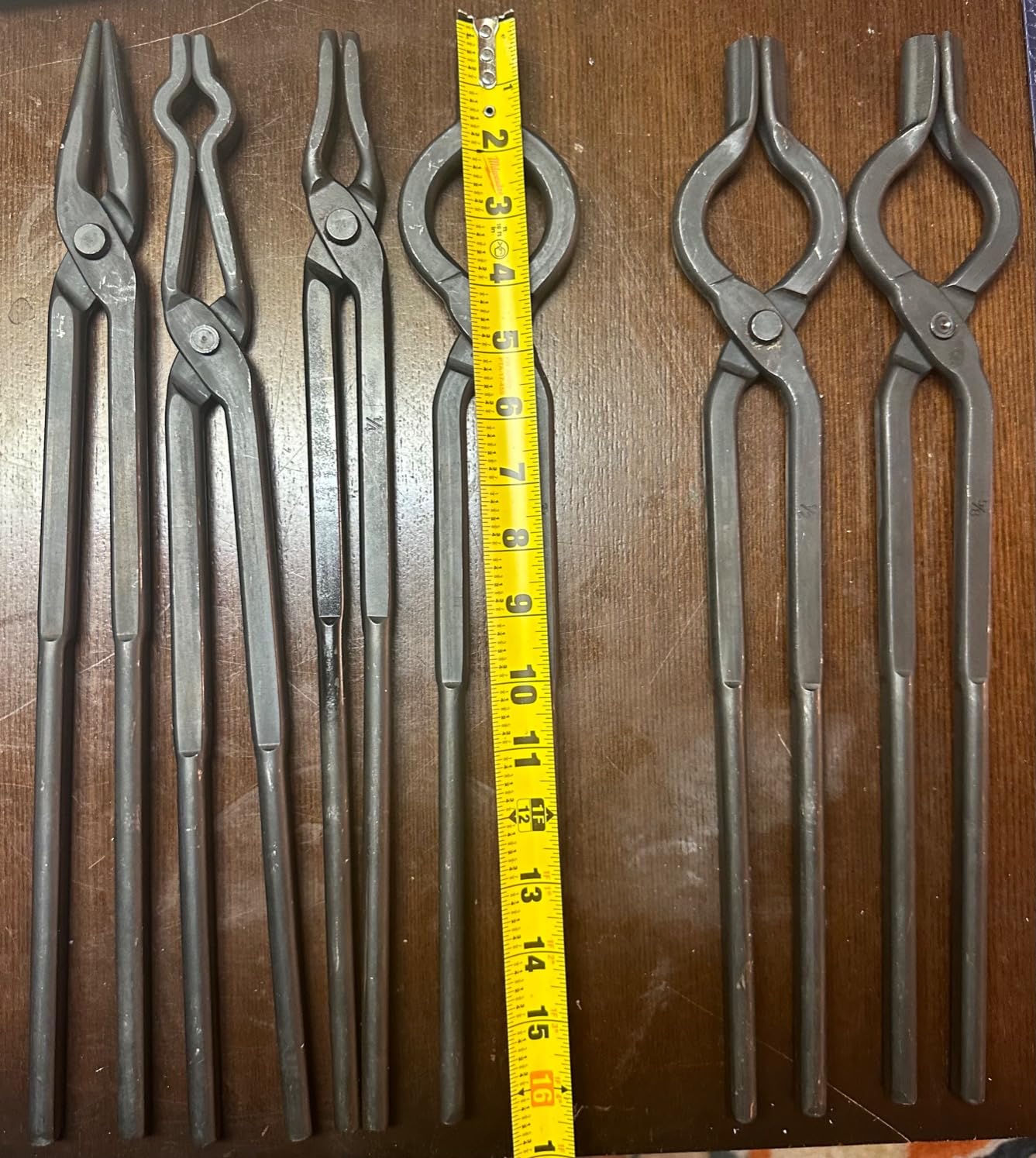 Blacksmith Tongs Set - V-Bit, Blade, Flat, Steel Forge Tongs (3PCS) customer photo 1