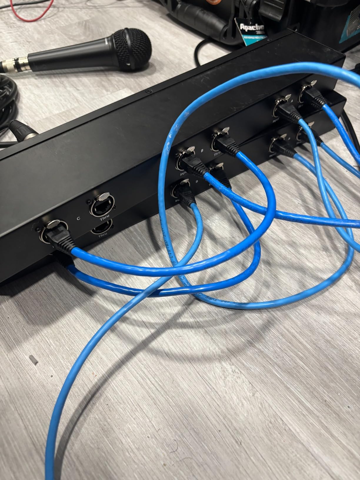 XLR Balanced Patchbay XLR Stage Box 12 Channel 3 Pin Multi Network Cable Extender for Stage Lighting and Home Recording Studio Compatible (Male) customer photo 1