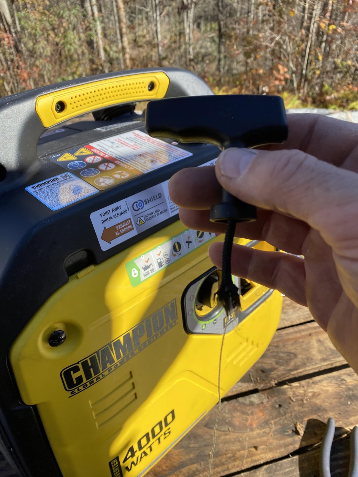 Champion Power Equipment 4000-Watt RV Ready Portable Inverter Generator with Quiet Technology and Free 3-Year Warranty customer photo 1