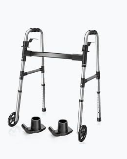 Loyoda Folding Walker with 2 Skis and 5