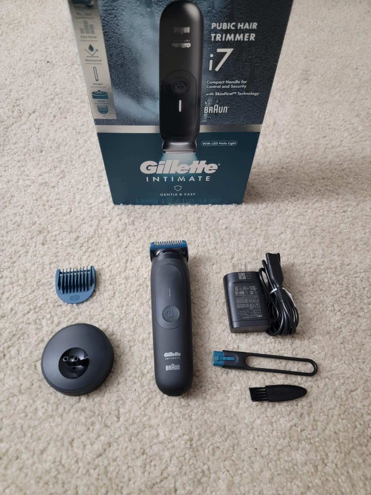 Gillette i7 Intimate Men’s Premium Pubic Hair Trimmer, Waterproof LED Body Hair Trimmer for Men, Manscaping Body Groomer customer photo 2
