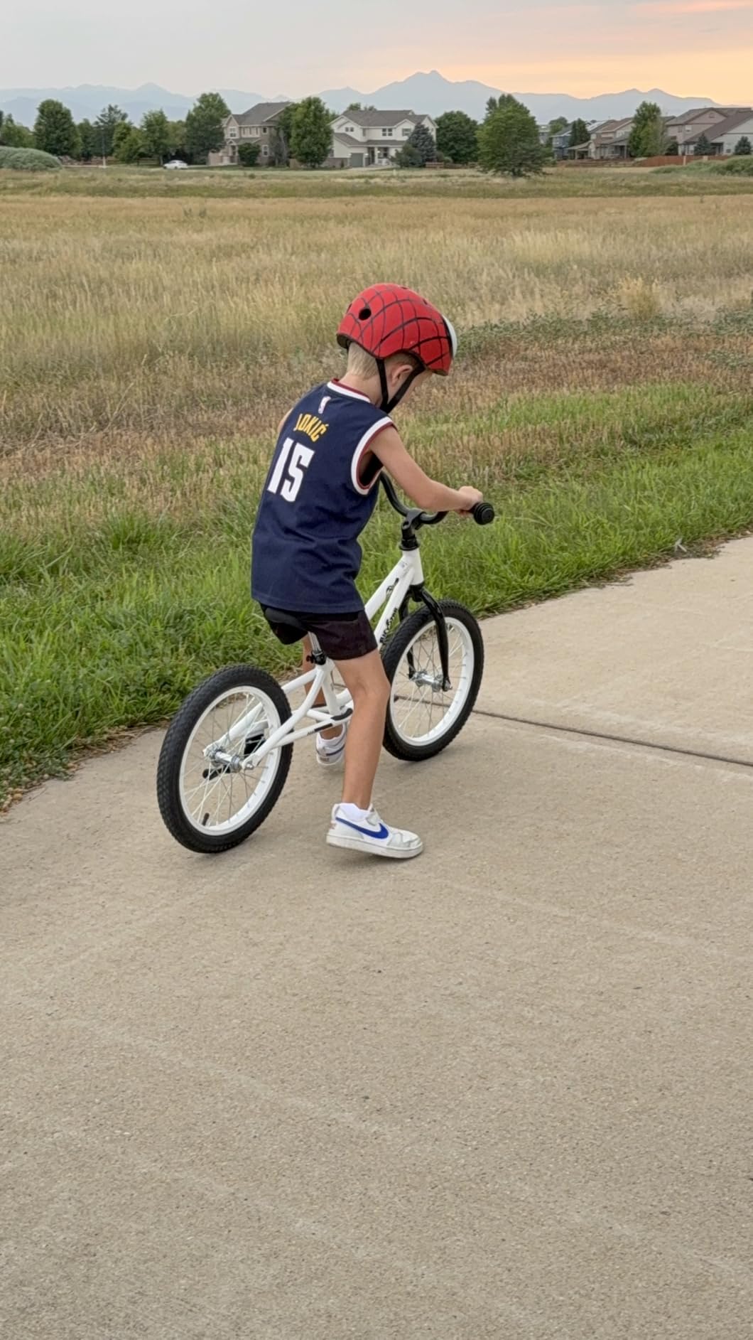 bicystar 16 Inch Balance Bike for Kids BMX Air Tires 5-8 Years White customer photo 2