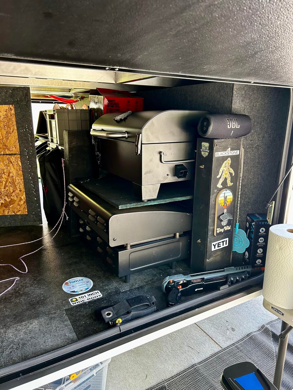 Pit Boss 150 Wood Pellet Grill & Smoker with Flame Broiler 256-Sq. In. Cooking Space, 180°F to 500°F Temperature Range, 7 lb. Pellet Hopper, for Tailgating, Camping, or Travel, Black customer photo 2