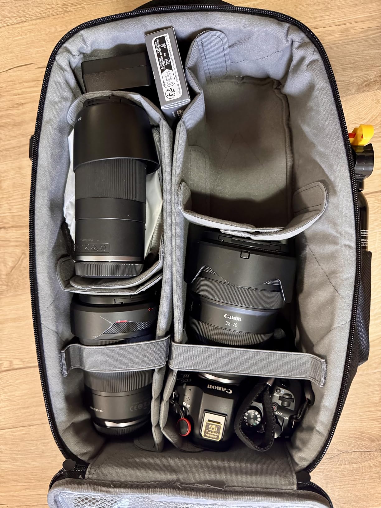 K&F CONCEPT Camera Backpack, Hardshell Photography DSLR Camera Bag | 15-15.6 Inch Laptop Compartment, Waterproof, Hard Shell Camera Case, Compatible with Canon/Nikon/Sony/DJI Mavic Drone, B07 customer photo 2