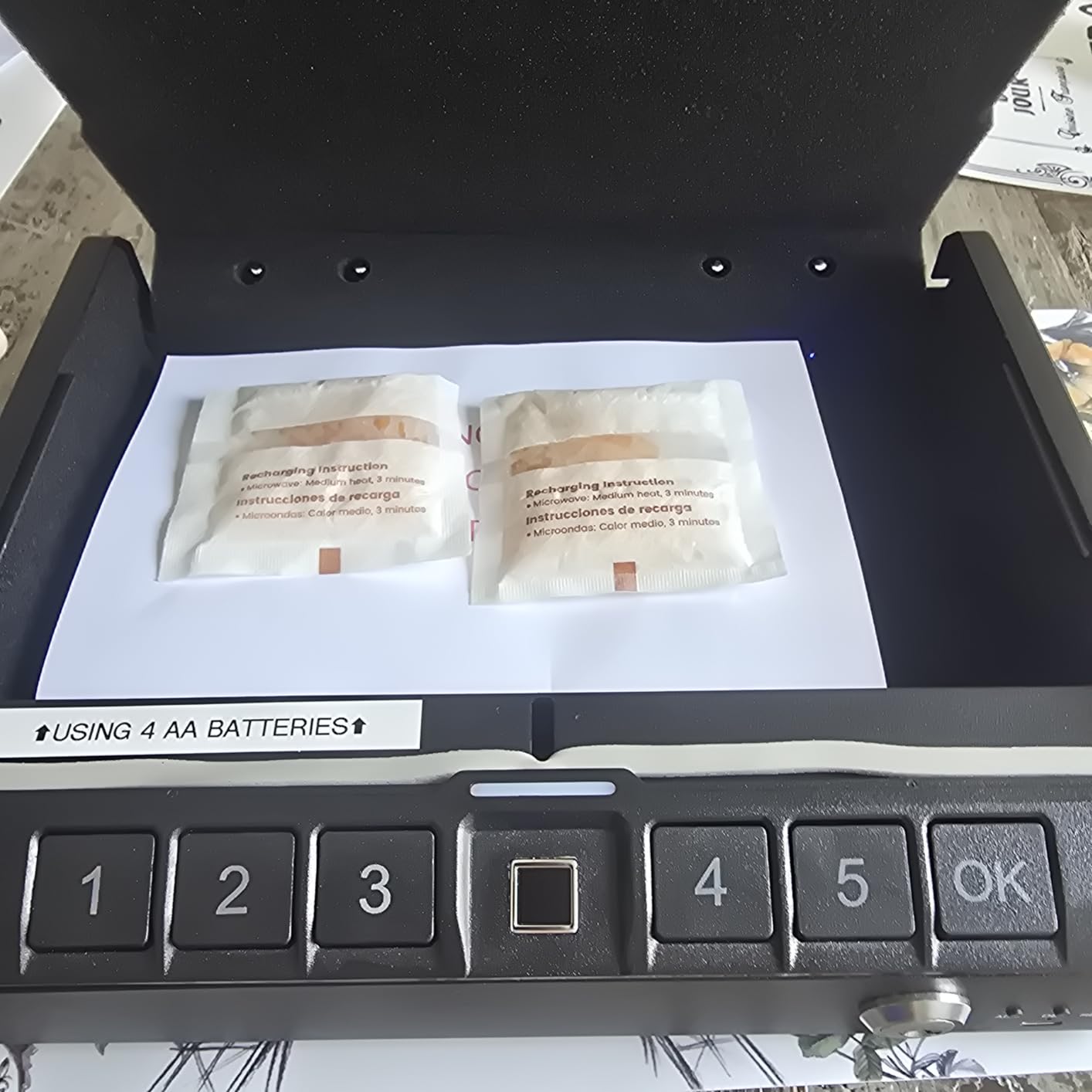ONNAIS Large Biometric Gun Safe for Handgun with Fingerprint Keypad Lock customer photo 1
