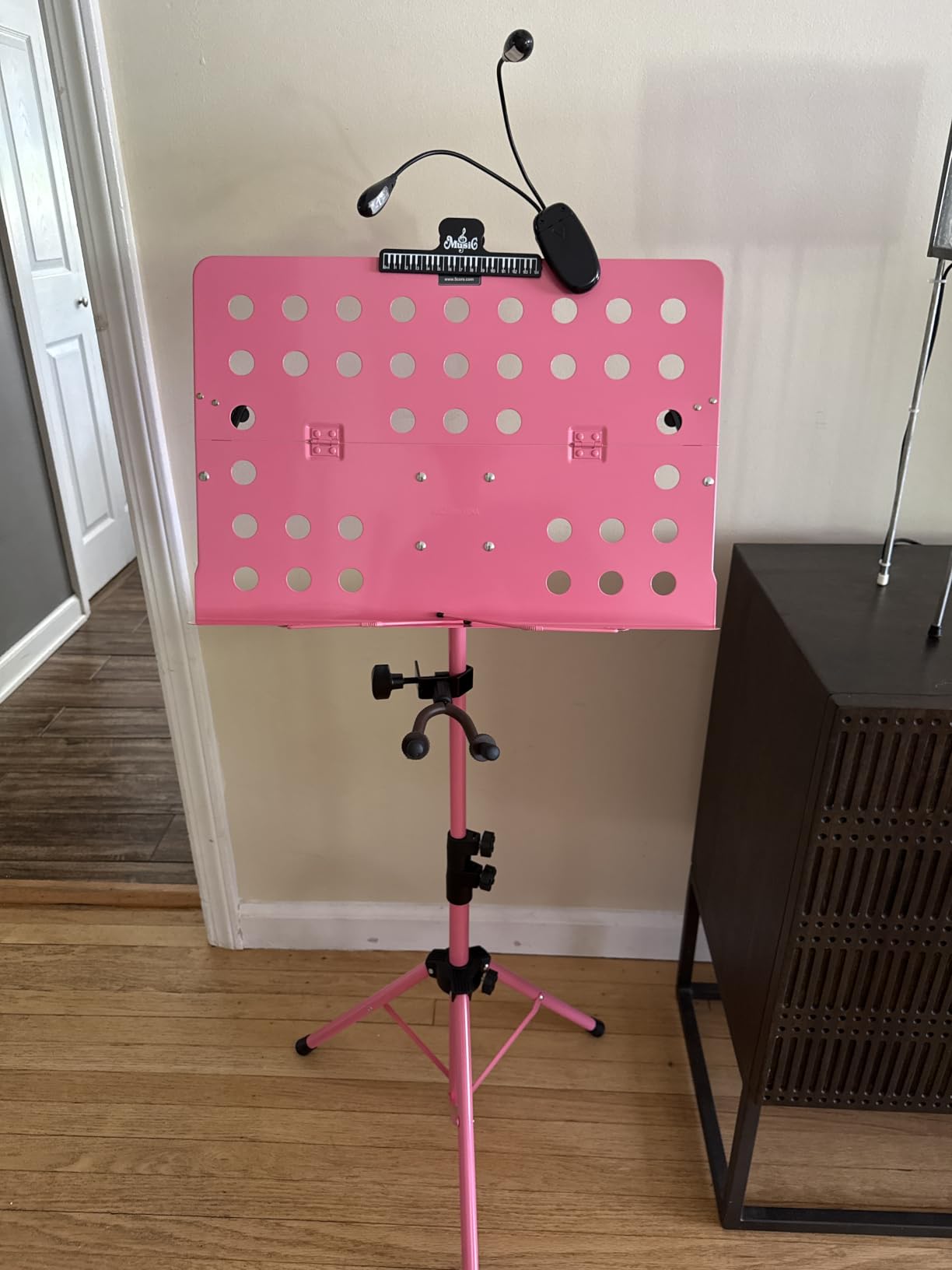 5 Core Sheet Music Stand Portable Dual Use Desktop Book Holder Folding Lightweight Tripod Adjustable 57