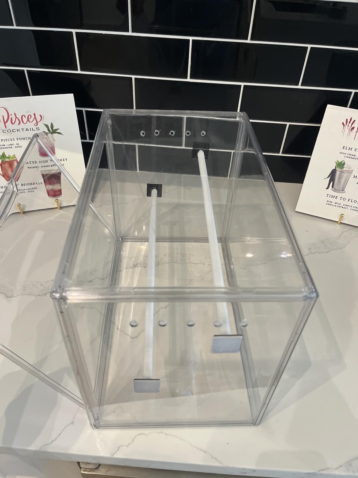 LXLXXL Acrylic Box Display Case, 5-Pack XL Stackable Storage Bins with Lid customer photo 1