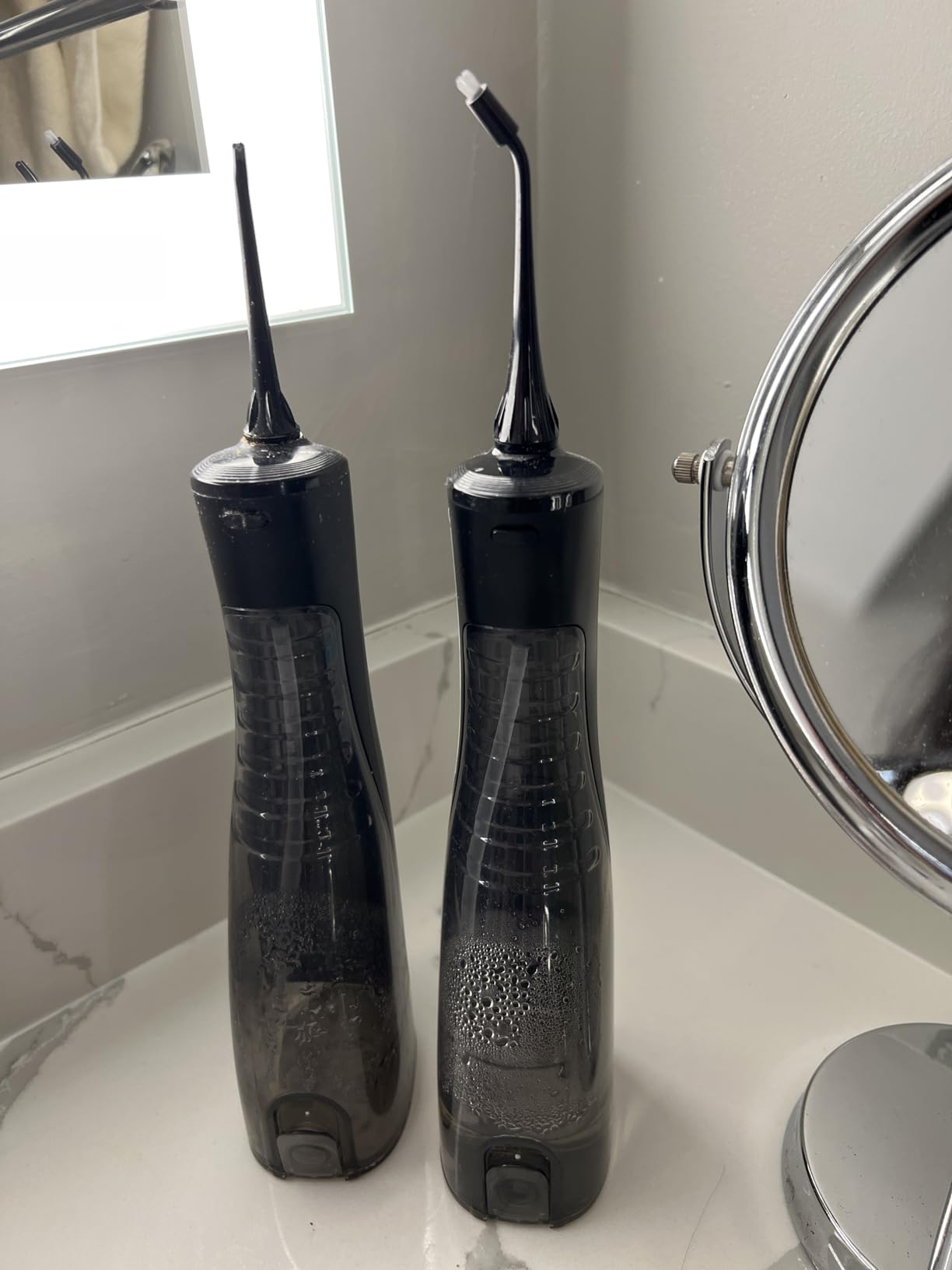 COSLUS ADA Accepted E40 Water Dental Flosser, 10 Pressure Levels, Black Pro customer photo 1