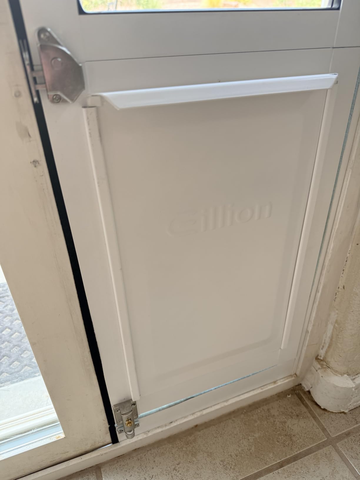Large Dog Door for Sliding Glass Door,Openable Pet Door for Sliding Glass Doors, All-Metal Framed & Panel & Lock, Adjustable 75 7/8