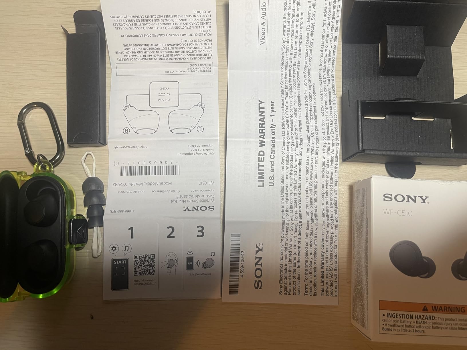 Sony WF-C510 Truly Wireless Bluetooth Earbud Headphones, Black | Comfortable & Compact Fit, Up to 22 Hours of Battery, Multipoint Connection customer photo 2