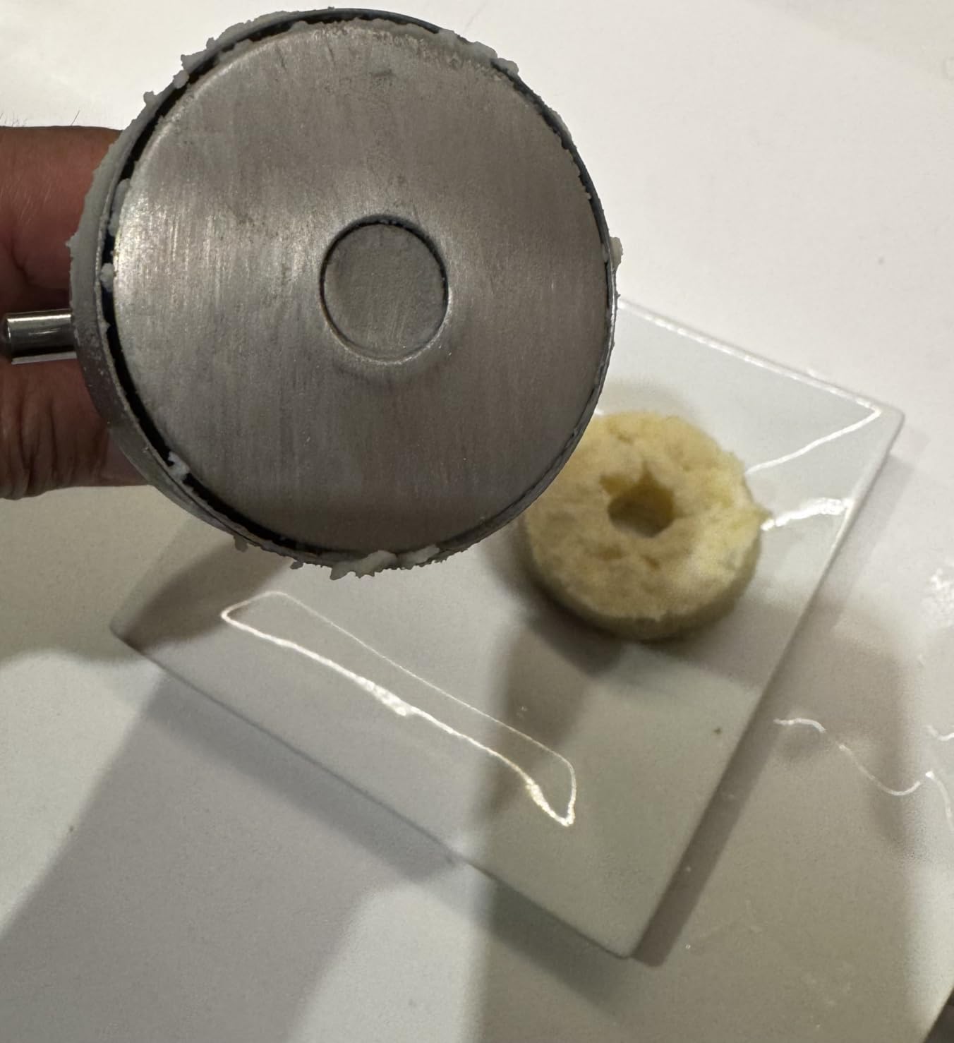 Falafel Scoop With Hole, Stainless Steel Professional Falafel Maker Tool Scoop with Spatula Food Safe and Non-Sticky Stainless-Steel Donuts Sharp Syrian Felafel Maker Mold customer photo 2