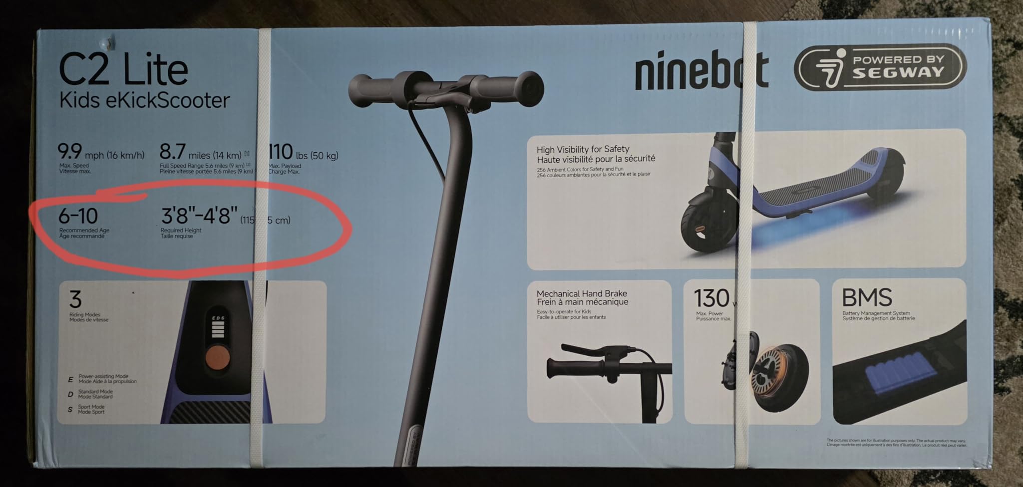 Segway Ninebot C2 Lite Electric Scooter for Kids, Ages 6–10 customer photo 2