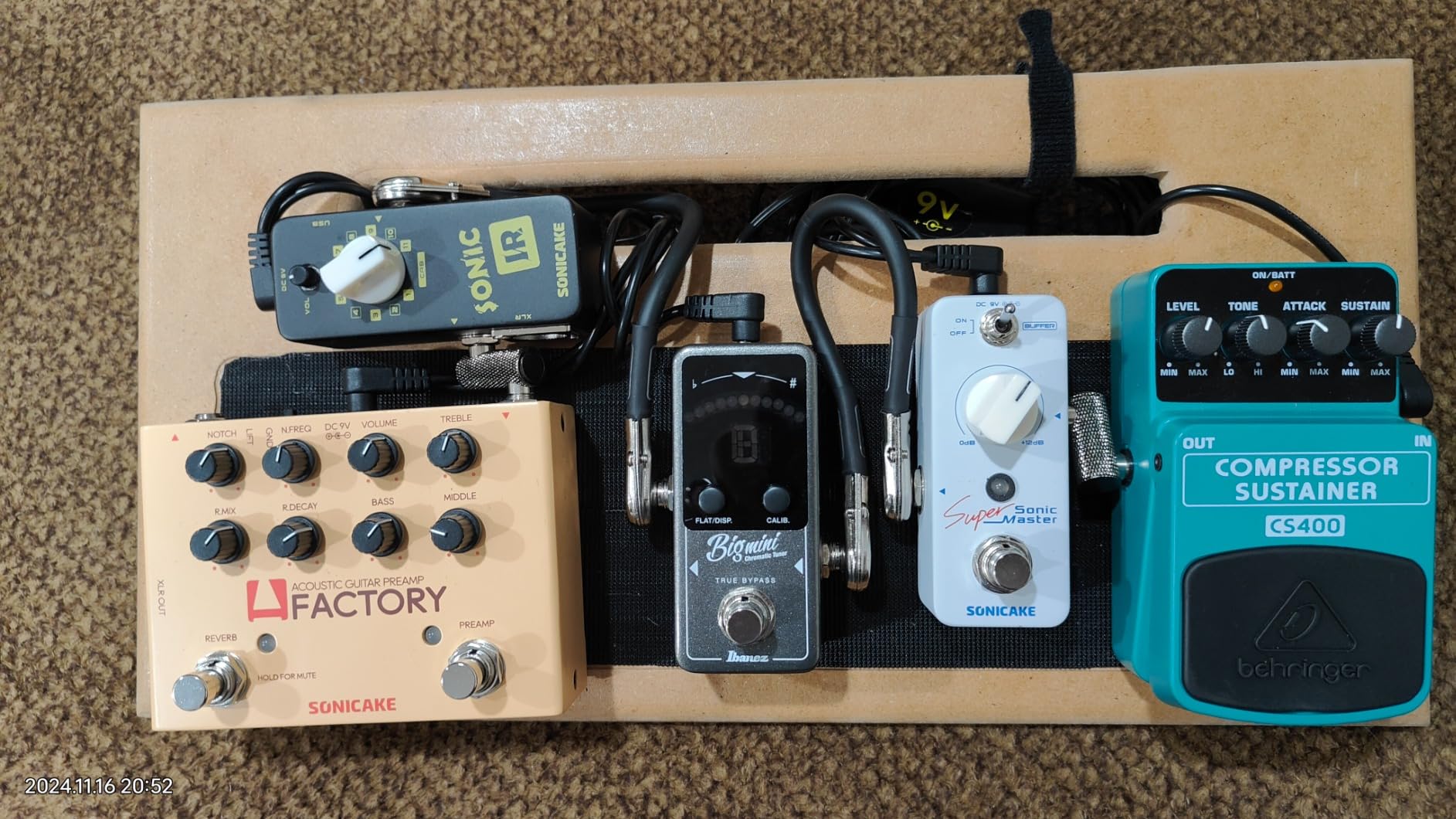 SONICAKE Clean Boost Pedal with Buffer and +12dB Gain, Mini Pure Boost Guitar Bass Effects Pedal - Sonic Super Master customer photo 2