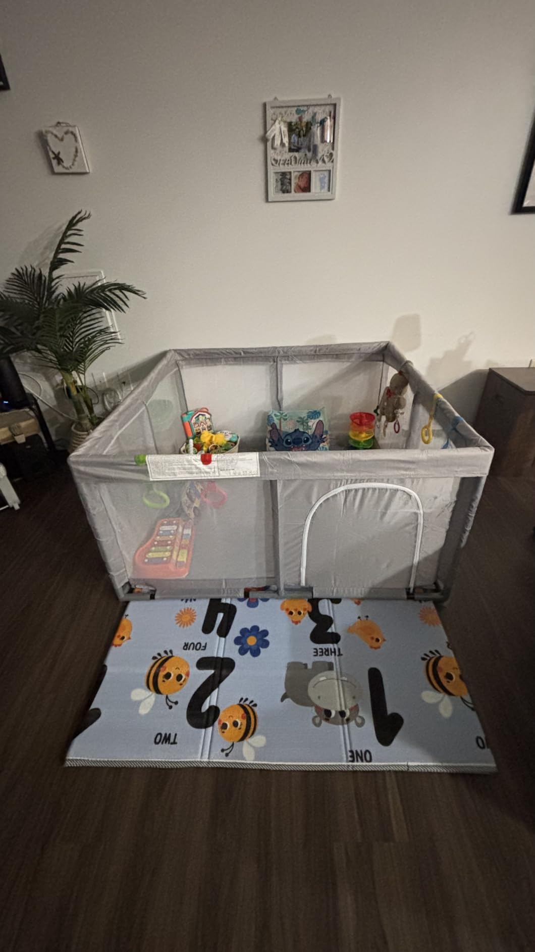 Hiaksedt Baby Playpen 74x50 Inch, Play Pens for Babies and Toddlers | Baby Fence Play Yards for Indoor & Outdoor with Breathable Mesh Anti-Fall Playpen (74