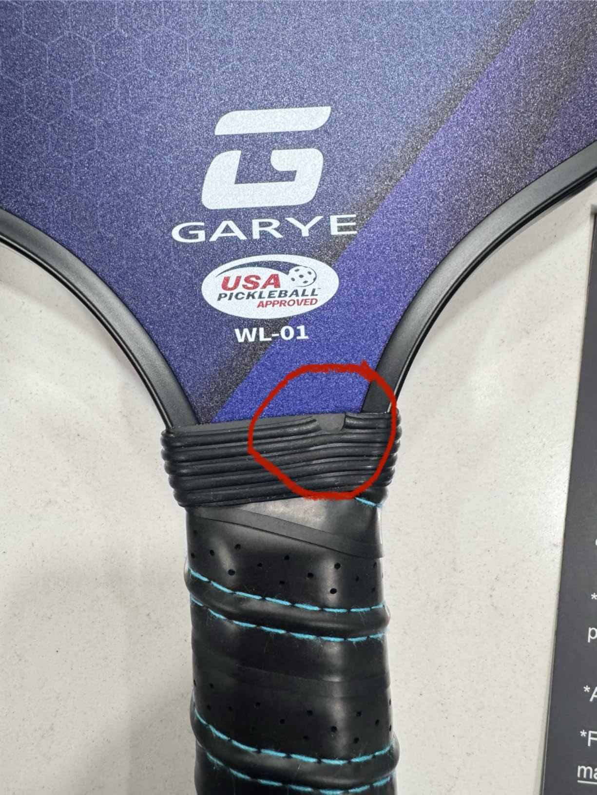 GARYE Pickleball Paddles Set of 4, Carbon Fiber Pickle Ball Paddle, USAPA Approved Lightweight Rackets 4 Pack for Adults and Teenagers, Includes 6 Balls, 1 Bag, and 4 Grip Tapes customer photo 2
