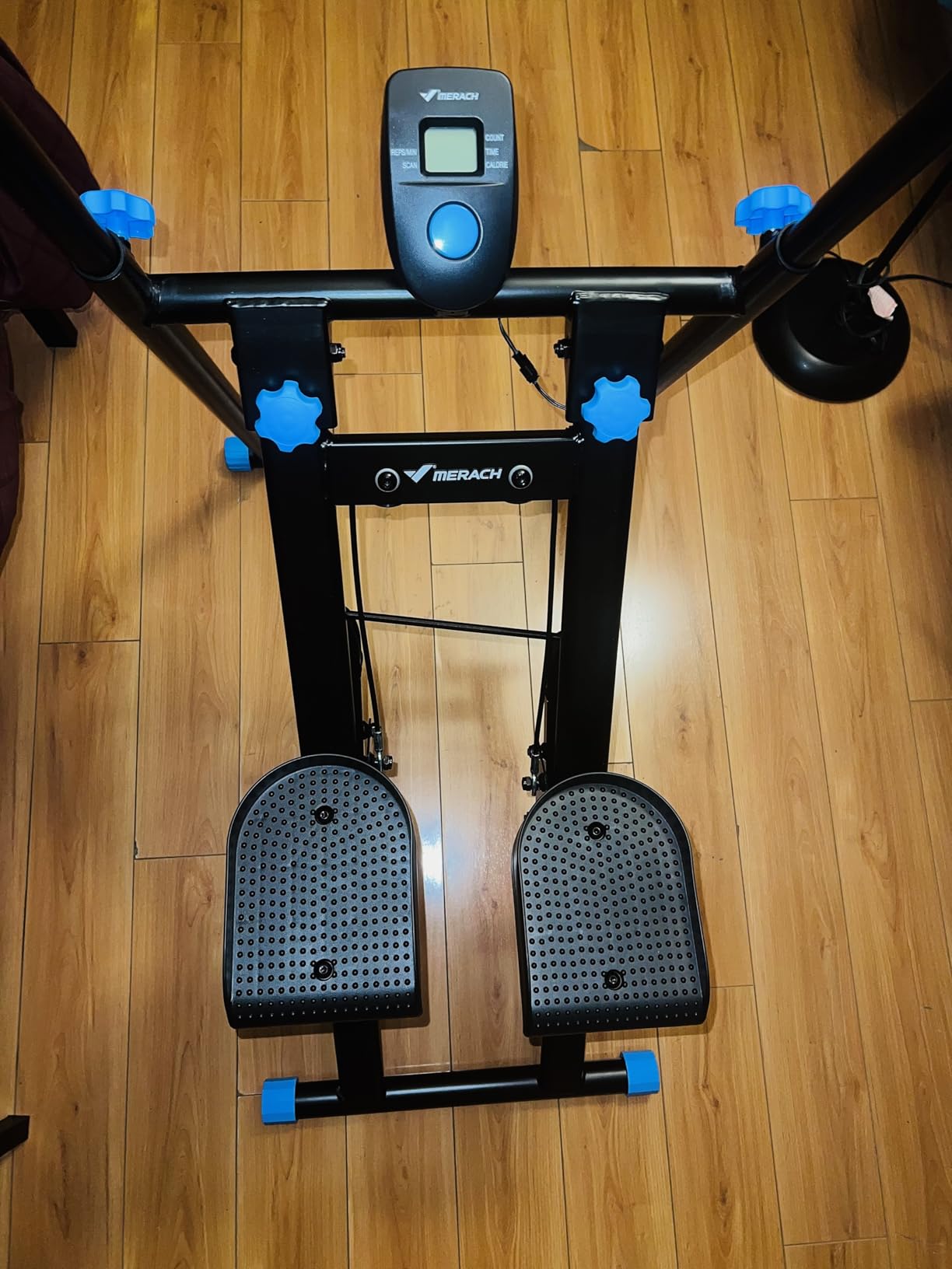 MERACH Stair Stepper with Adjustable Resistance, Foldable Stair Climber customer photo 1