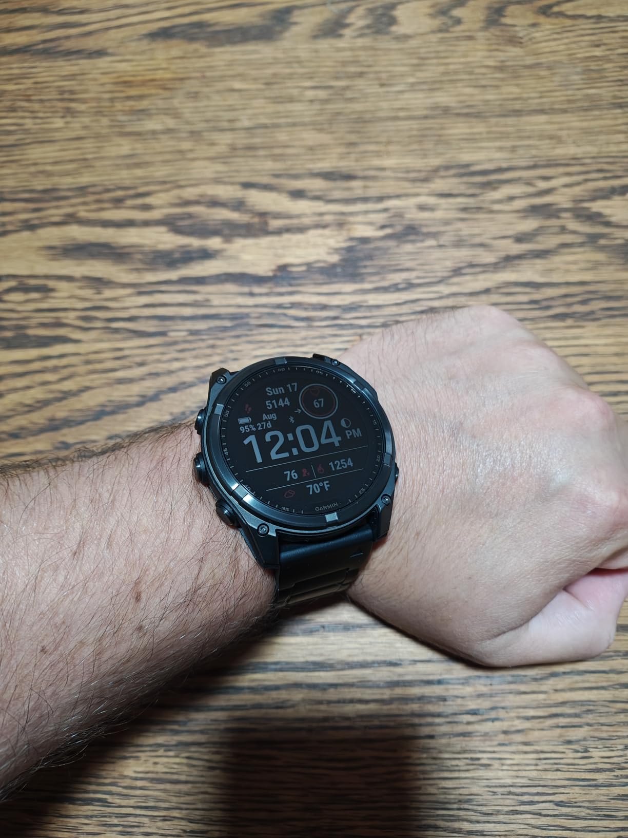 Garmin fēnix® 8 Solar, Sapphire, 51mm, DLC Titanium, Black/Pebble Gray customer photo 1
