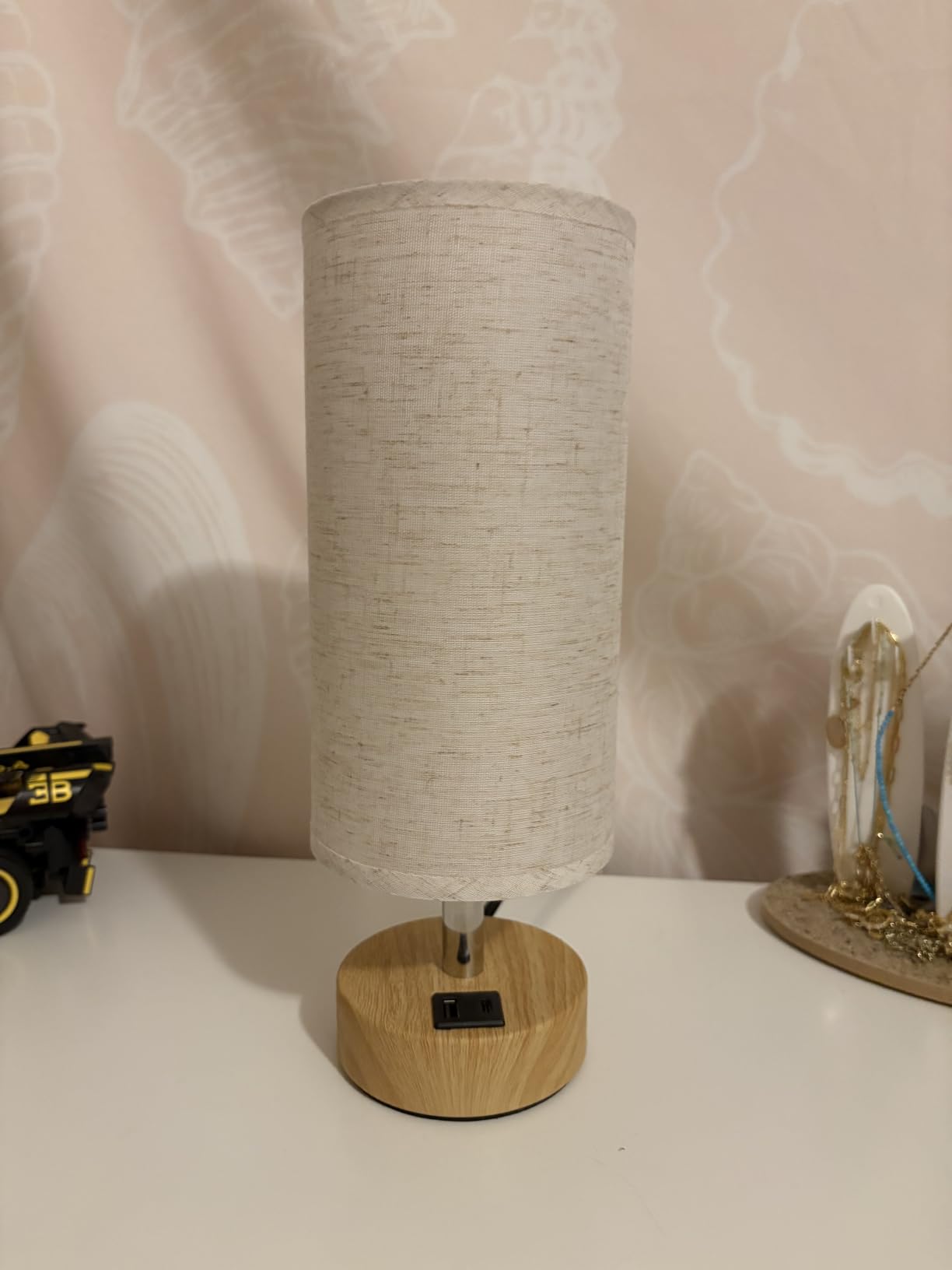 Dicoool Bedside Table Lamp for Bedroom - 3-Way Dimmable Touch Lamp, USB A+C | LED Bulb Included, 14