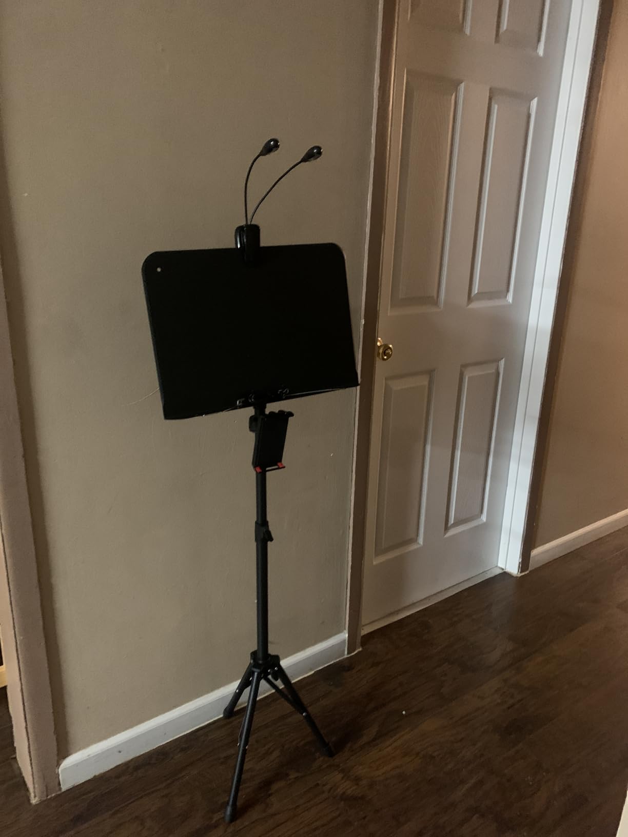 Sheet Music Stand with Light and Phone Holder, 57