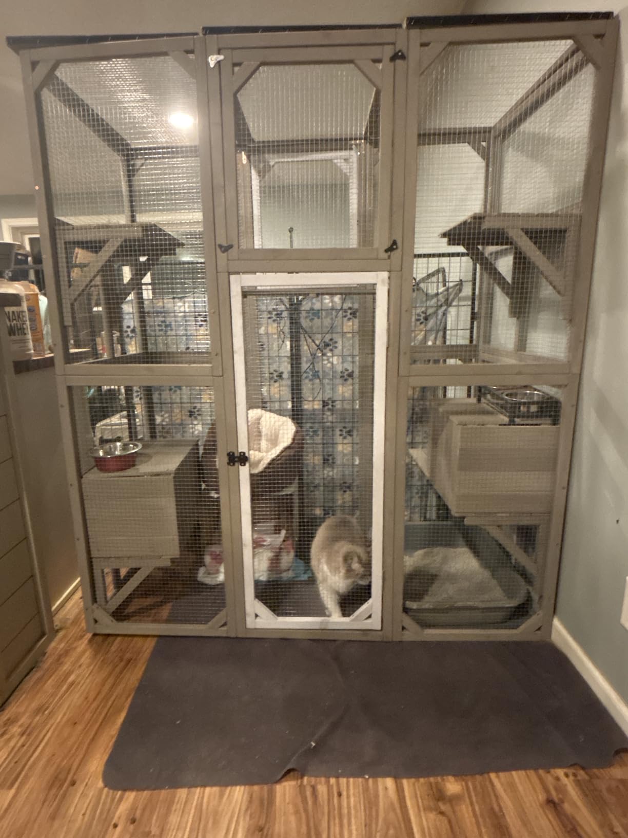 Ketive Catio Outdoor Cat Enclosure with Window Access & Weatherproof Roof | Walk-In Catio, Window Access, Multi-Level Design, Weatherproof Roof, Large Cat Enclosure, Outdoor Cat House, Multiple Cats customer photo 1
