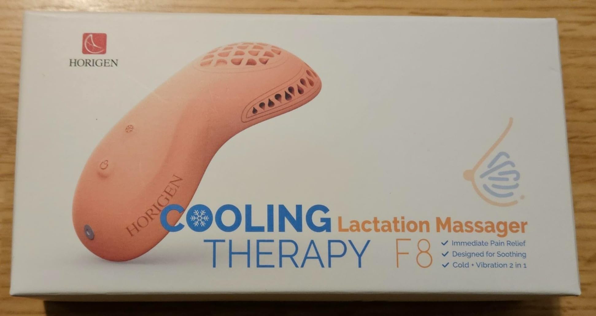 HORIGEN Lactation Massager for Breastfeeding,Pumping, 2-in-1 Cooling & Massage Vibration Breast Massager for Improved Milk Flow, Breast Engorgement, Postpartum Essentials for Clogged Milk Ducts customer photo 1