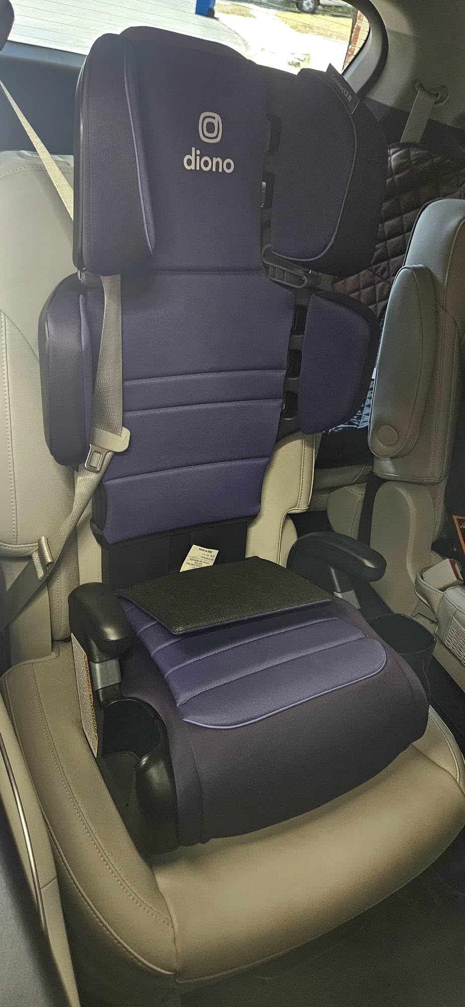 Diono Connect3 R 2-in-1 High Back Booster, Slim Fit 3-Across in Many Mid-Sized Sedans and SUVs, for Children from 40-120 lbs., Lightweight with Cupholder, Black Storm customer photo 1