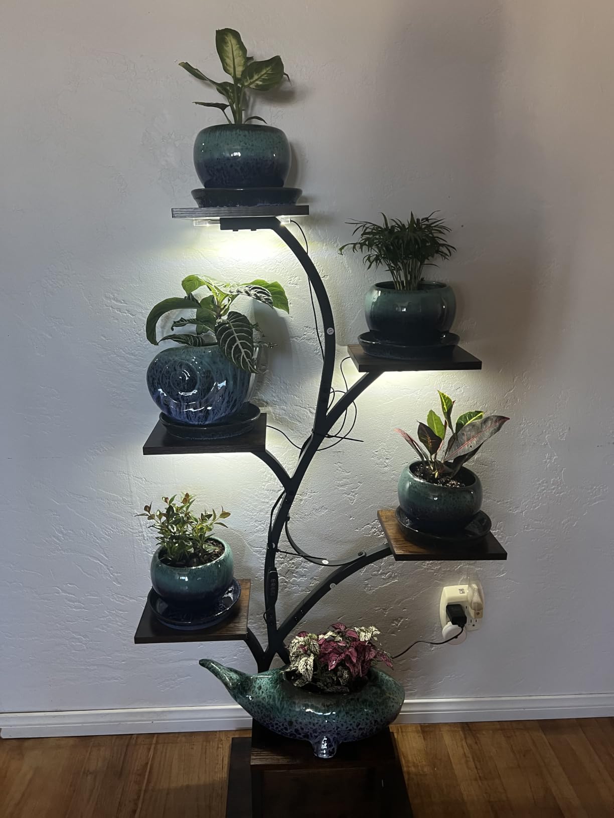 BACEKOLL Plant Stand Indoor with Grow Light, 7 Tier 49