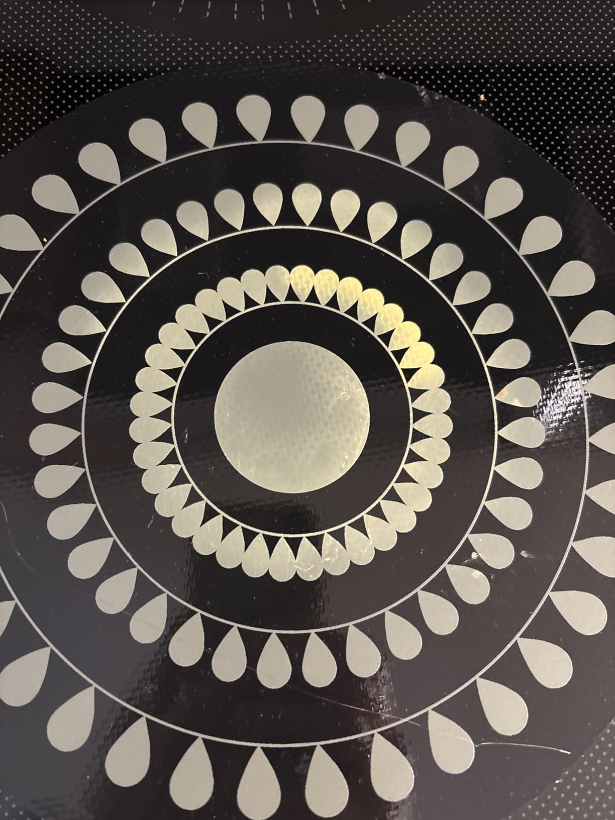 9.5 Inch Thermochromic Silicone Induction Cooktop Protect Mat, 2Pcs Induction Cooktop Protective Cover, Non-Slip Pads to Prevent Pots and Pans from Sliding While Cooking customer photo 1