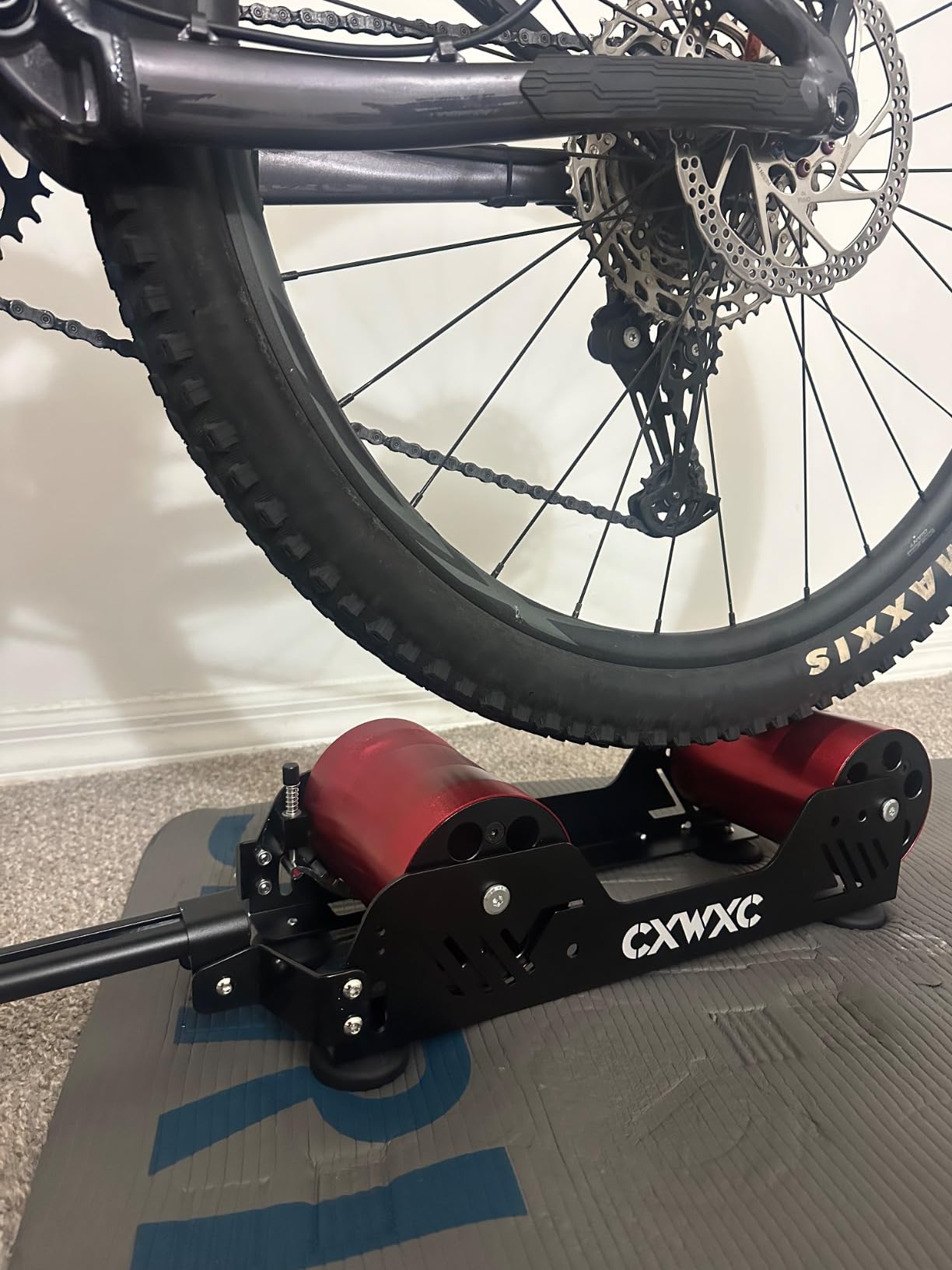 Bike Trainer Stand Resistance Adjustable - Portable Magnetic Bicycle Roller customer photo 1