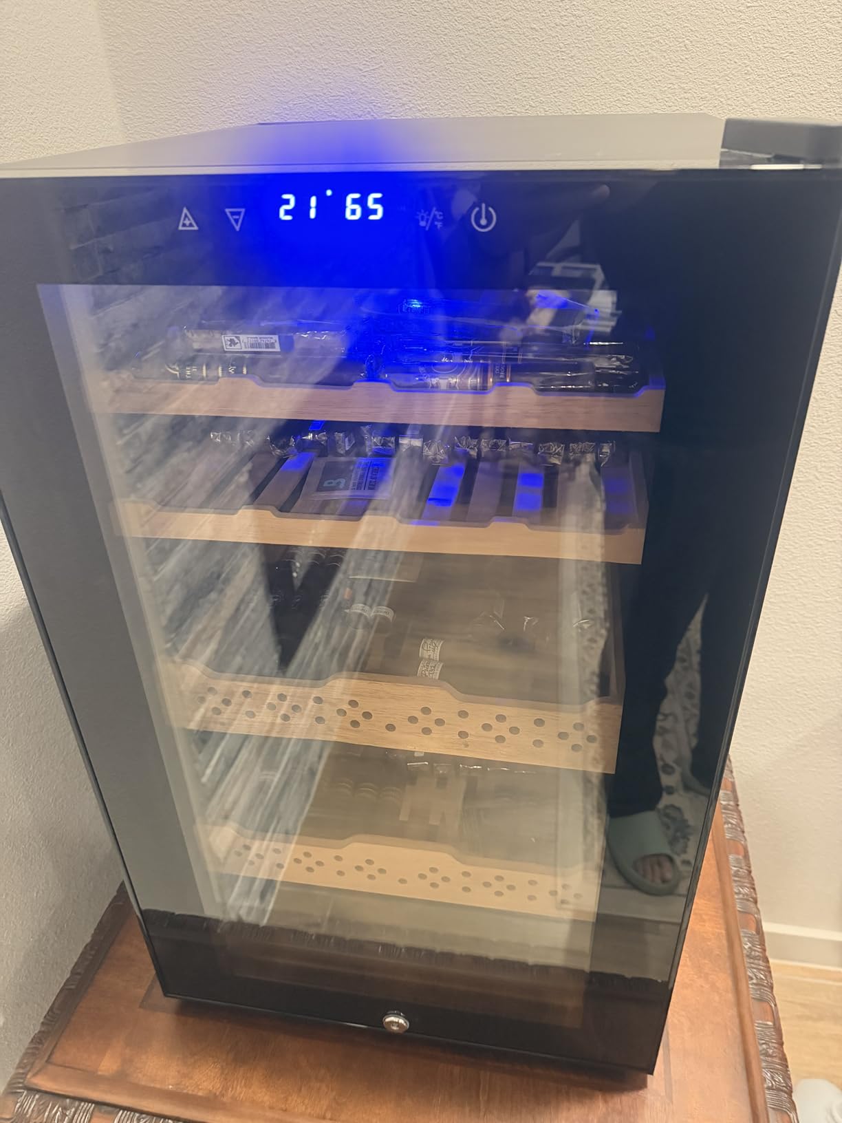 25L Cigar Electric Humidor, 200 Counts Large Capacity, Thermostatic Electric Cooler Cabinet with Digital LED Screen, Safety Lock, Smart Humidity & Temp Control, Gifts for Men customer photo 1