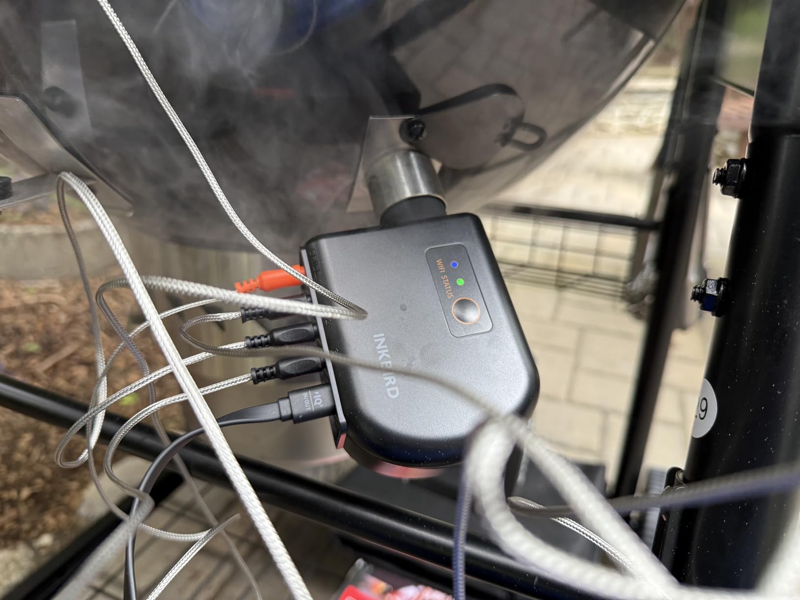 INKBIRD Wi-Fi and Bluetooth BBQ Automatic Smoker Fan Thermometer | Temperature Controller with 4 Probes for BGE, Kamado Joe, Primo, Ceramic Grills, 2 Size Adapters, Hard Carrying Cases customer photo 2