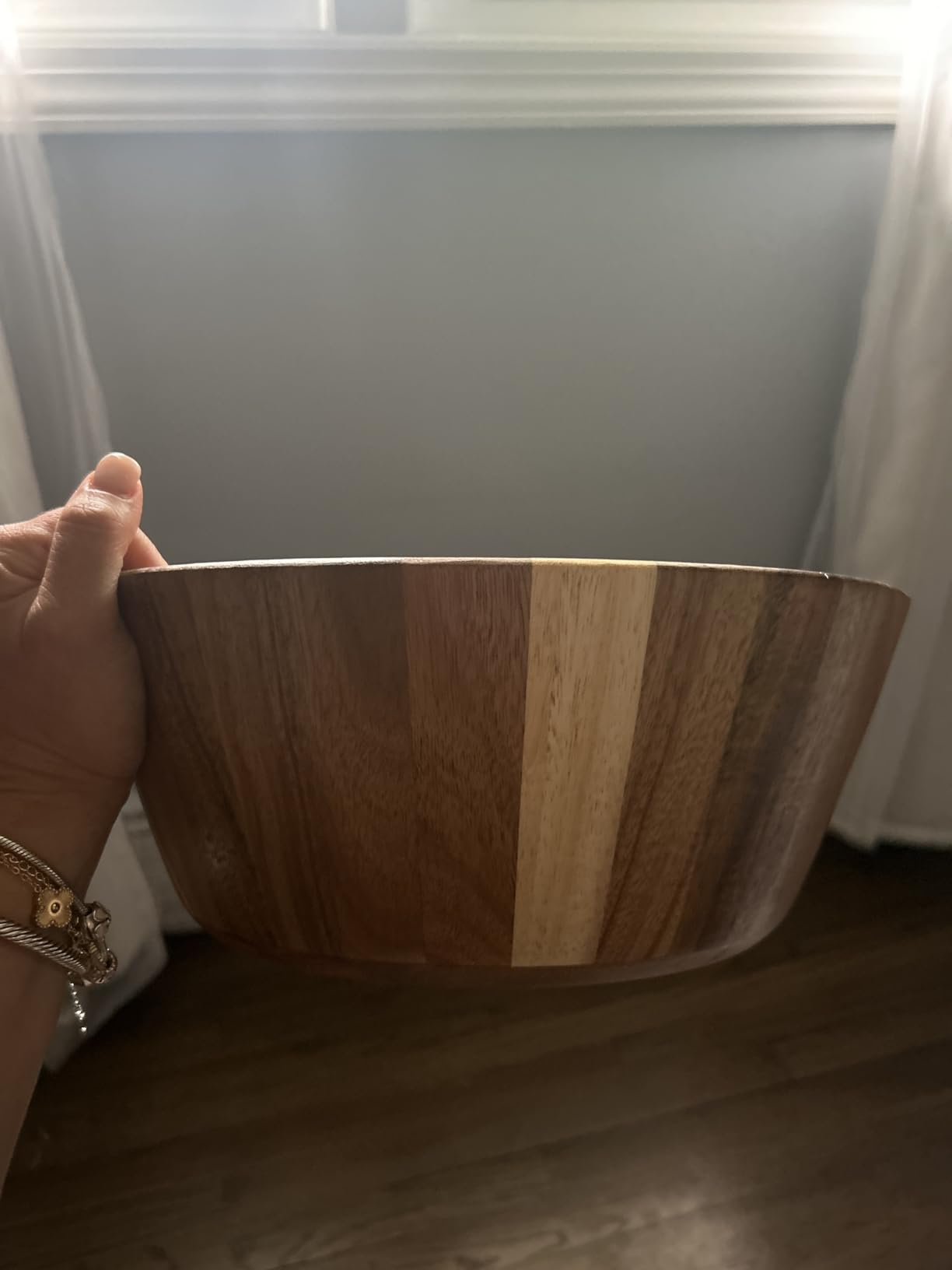 Extra Large Wooden Salad Bowl, Acacia 12
