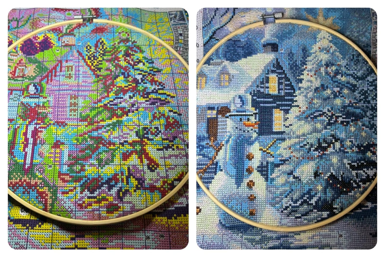 Eiazuiks Stamping Cross Stitch Kit,Cats Counting Cross Stitch Kit for Adult Beginners, Full Line DIY Cross Stitch Stitching Kit for Home Decor Cross Stitch Patterns 12x16 inches customer photo 1