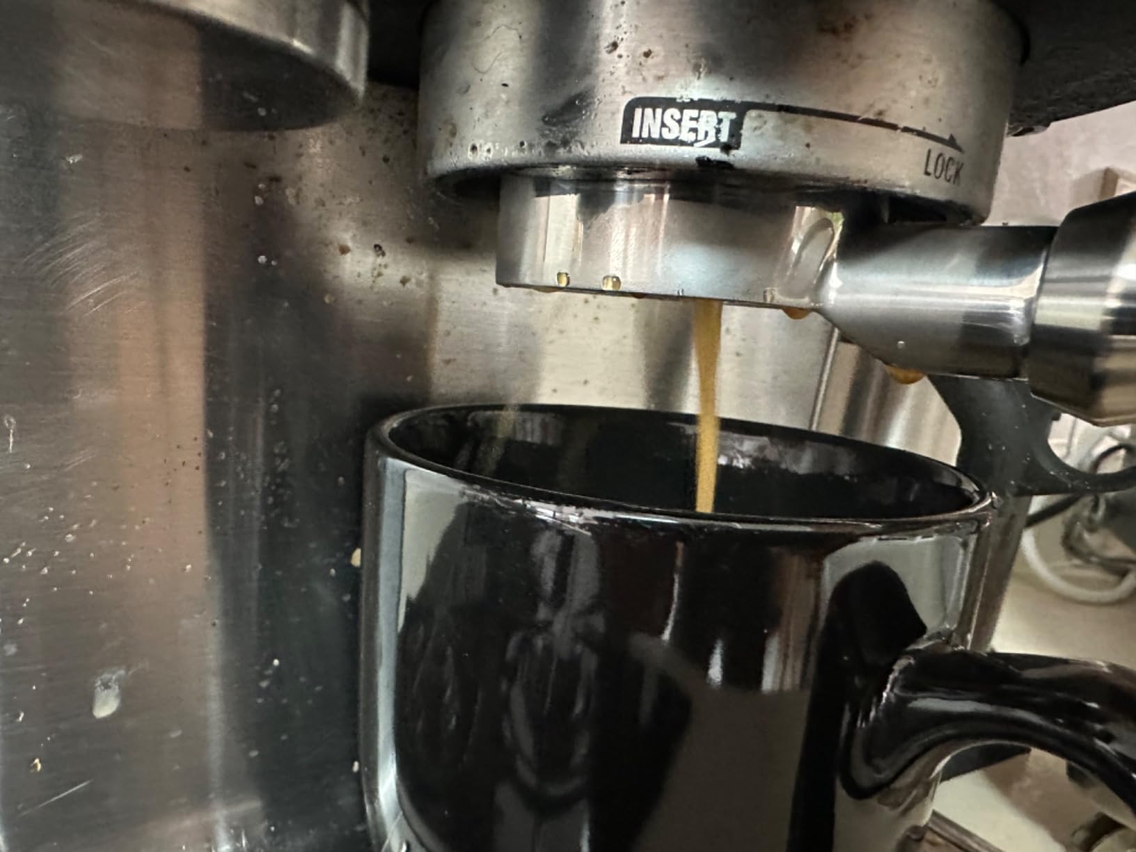 Pawa Bottomless Portafilter 54mm - Includes Filter Basket | Compatible with Breville Barista Express and 54mm Breville Machines (54mm Portafilter only) customer photo 1