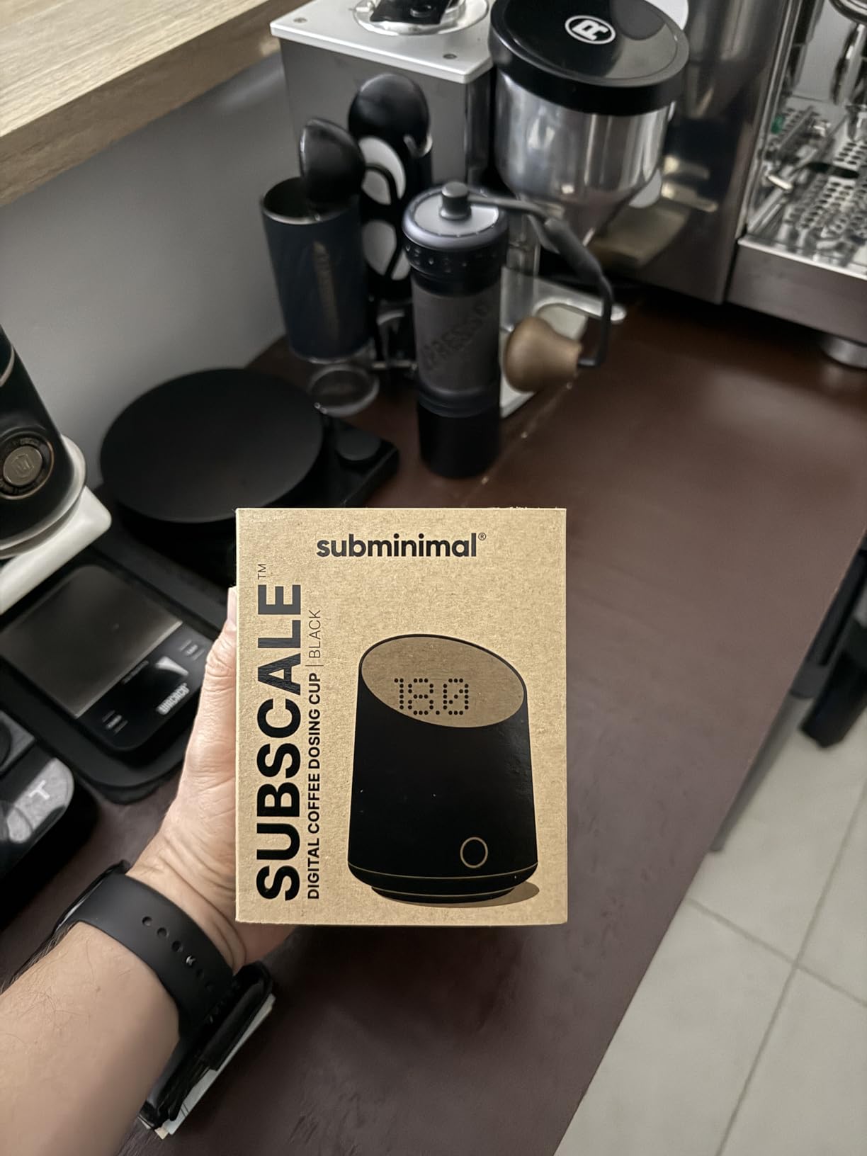 Subminimal SubScale Digital Dosing Cup with LED Display - Black customer photo 2