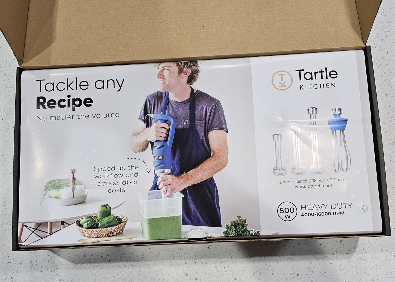 TK Commercial Immersion Blender 750W Heavy Duty for Restaurants - 22