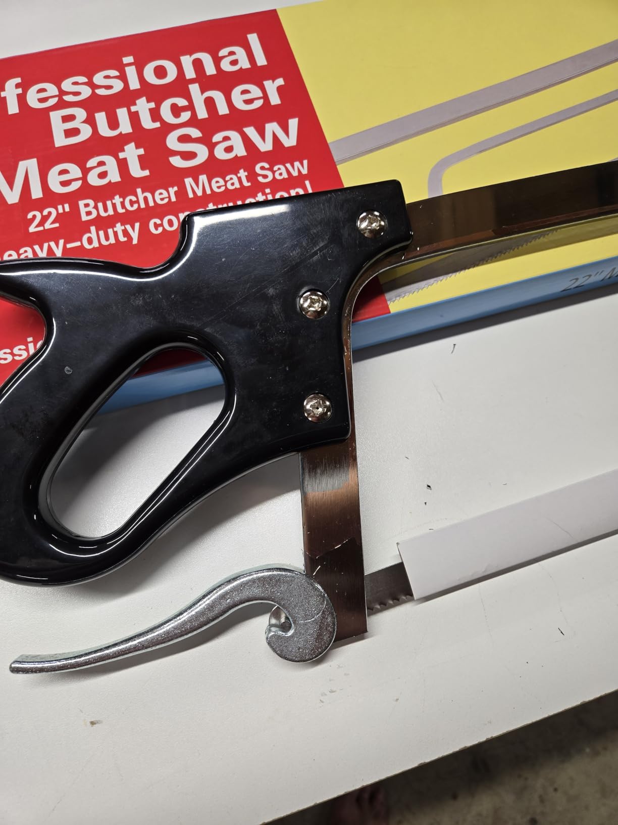 22 Inch Butcher Saw Meat Bone Cutting Stainless Steel Blade customer photo 1