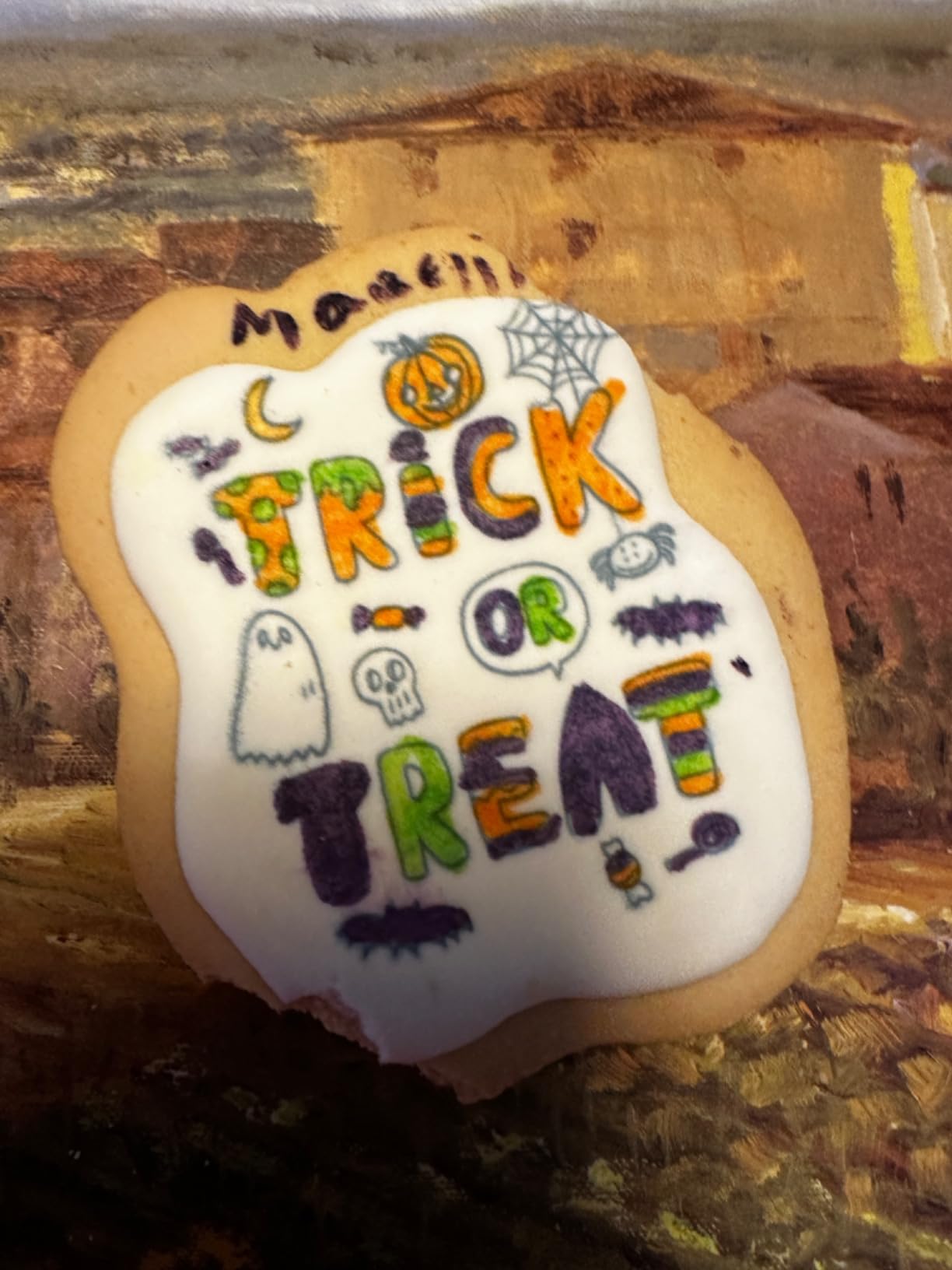 Cookie Decorating kit for Kids Activity Cookies Decorating Kit Coloring Gift For Kids boys girls Food | 4 Jumbo Cookies + 3 Edible Markers | Individually Wrapped Unicorn Dinasour Frog Teddy Bear customer photo 1