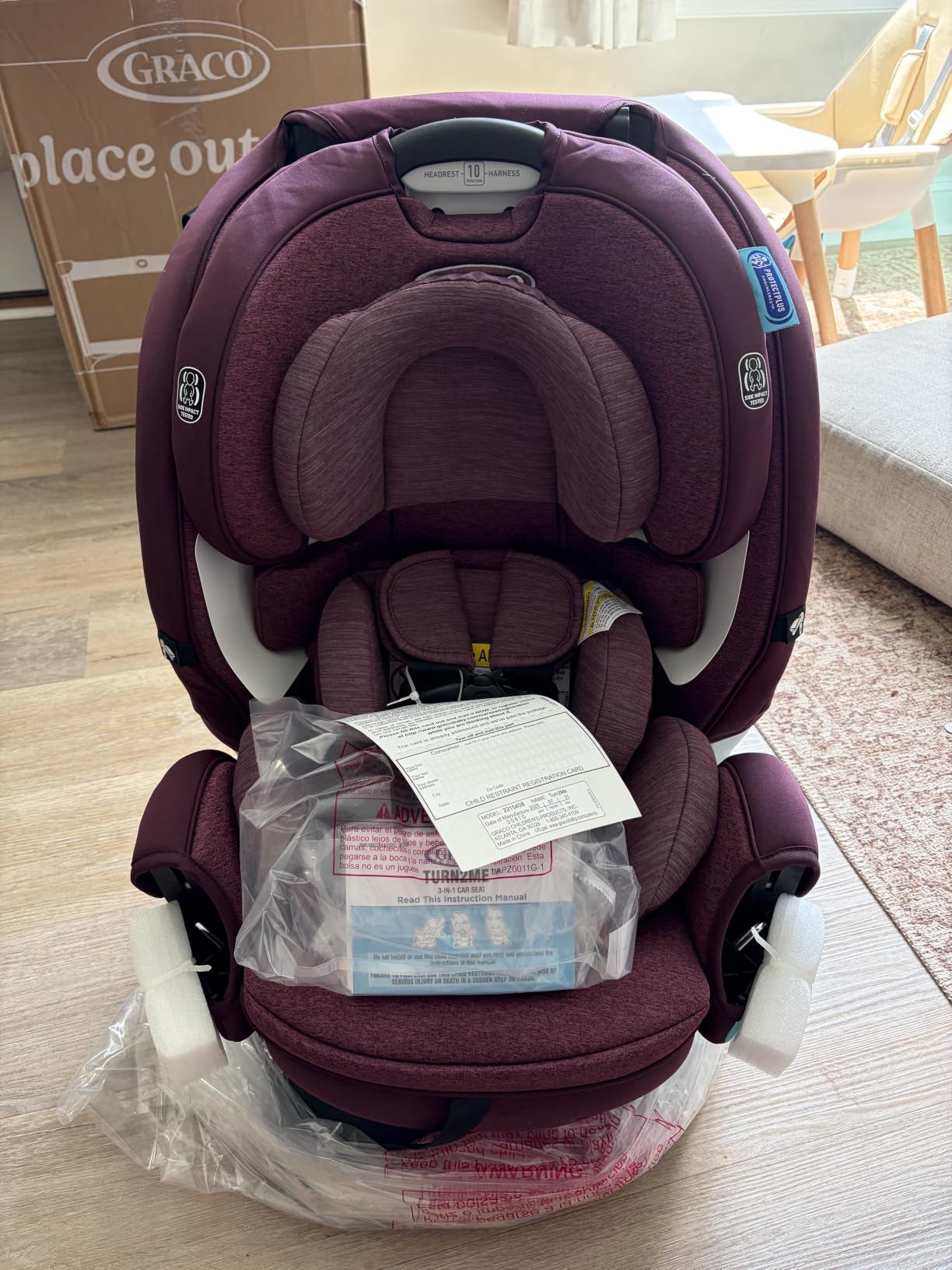 Graco Turn2Me 3-in-1 Rotating Convertible Car Seat, Cambridge customer photo 2
