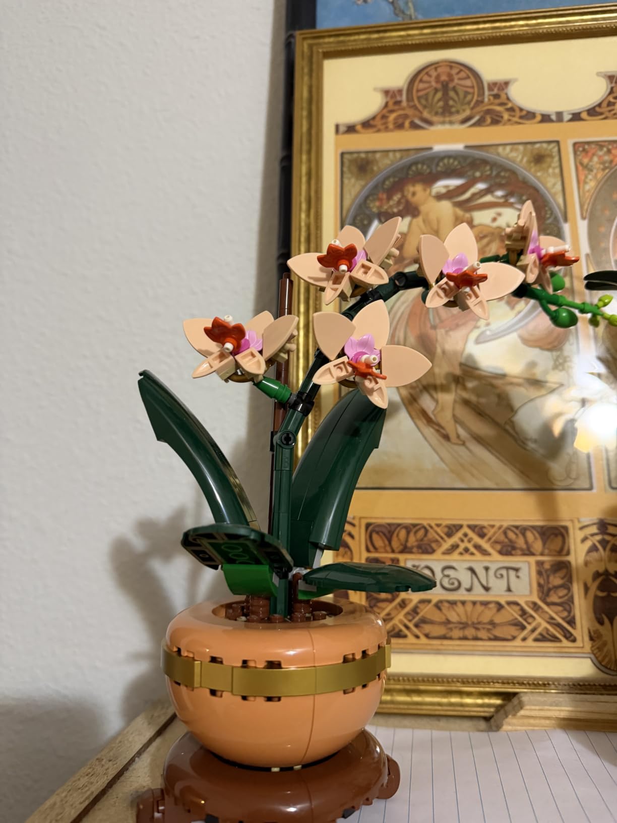 LEGO Botanicals Mini Orchid Building Set - Artificial, Fake Orchid for Home Decor, Adults Ages 18+ - Gift for Birthdays - Indoor Plant Decorations for Table, Desk, Office - 10343 customer photo 1