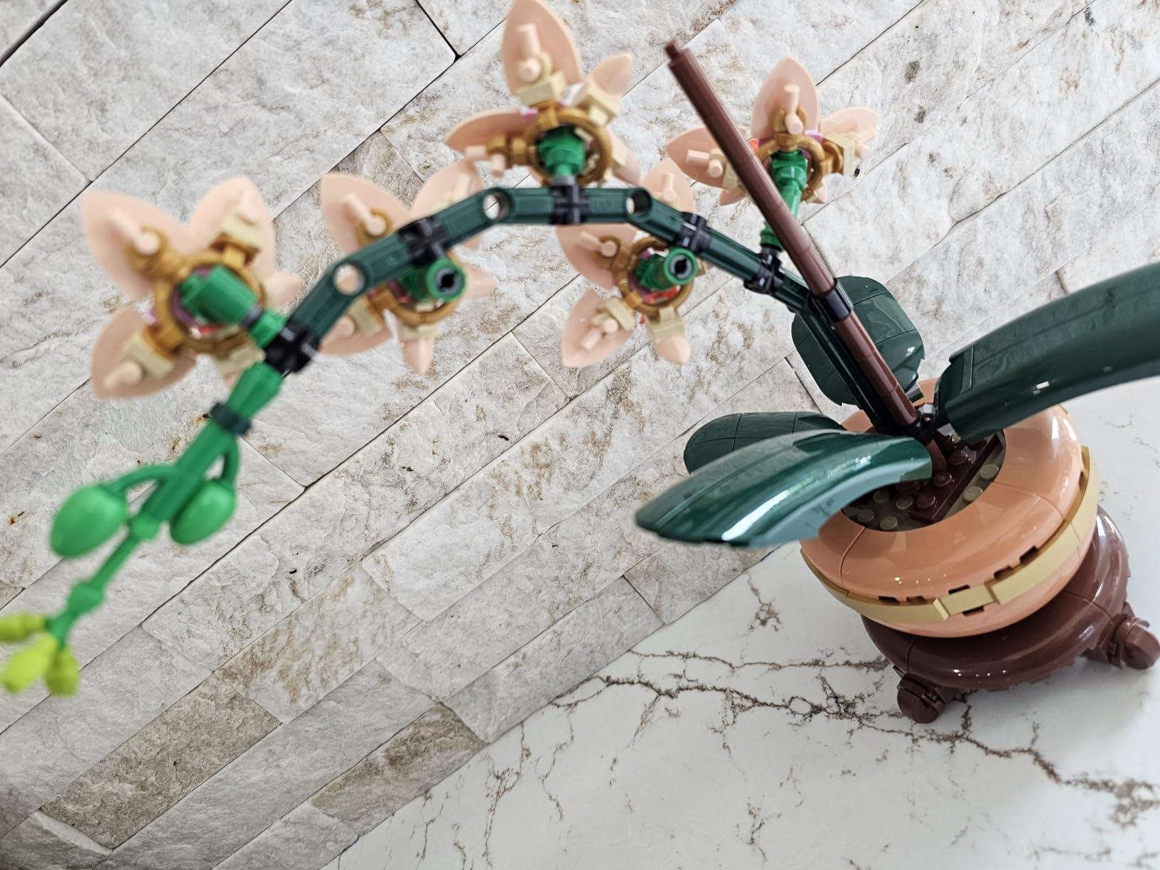 LEGO Botanicals Mini Orchid Building Set - Artificial, Fake Orchid for Home Decor, Adults Ages 18+ - Gift for Birthdays - Indoor Plant Decorations for Table, Desk, Office - 10343 customer photo 2