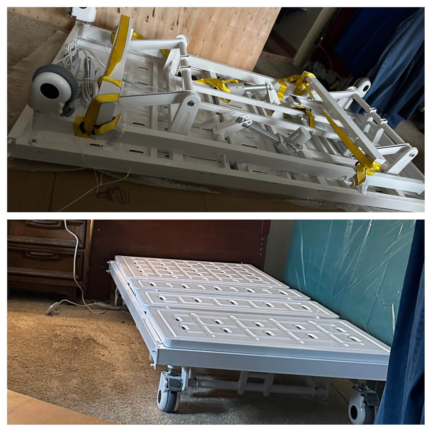 Real Relax Premium 3 Function Hospital Bed with Central Locking Casters customer photo 1